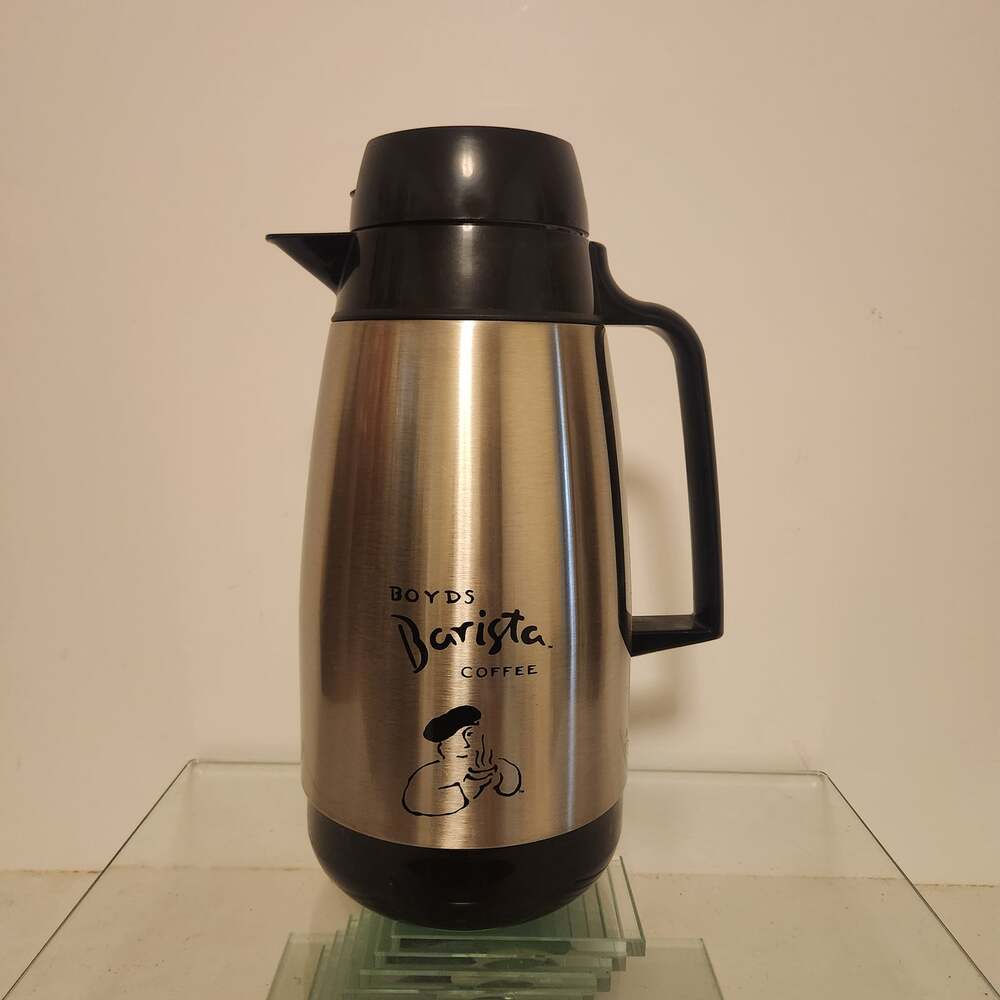 Boyds Barista Coffee Thermos, Stainless Classic